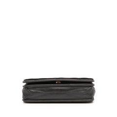 CC Quilted Velvet Wallet on Chain