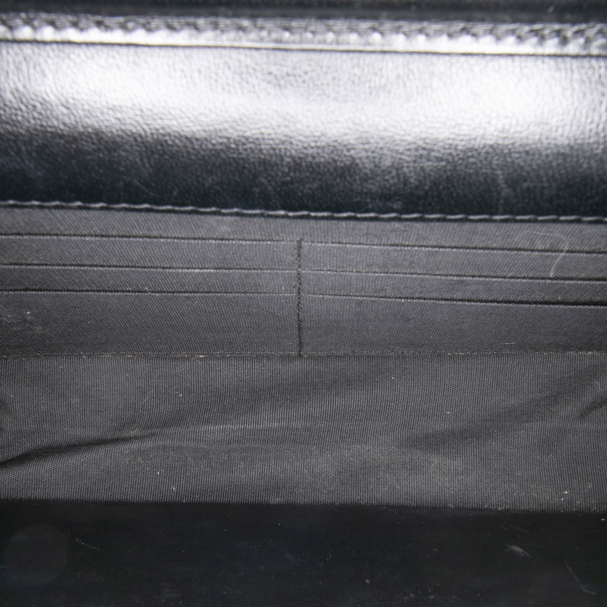 CC Quilted Velvet Wallet on Chain