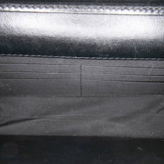 CC Quilted Velvet Wallet on Chain