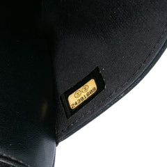 CC Quilted Velvet Wallet on Chain