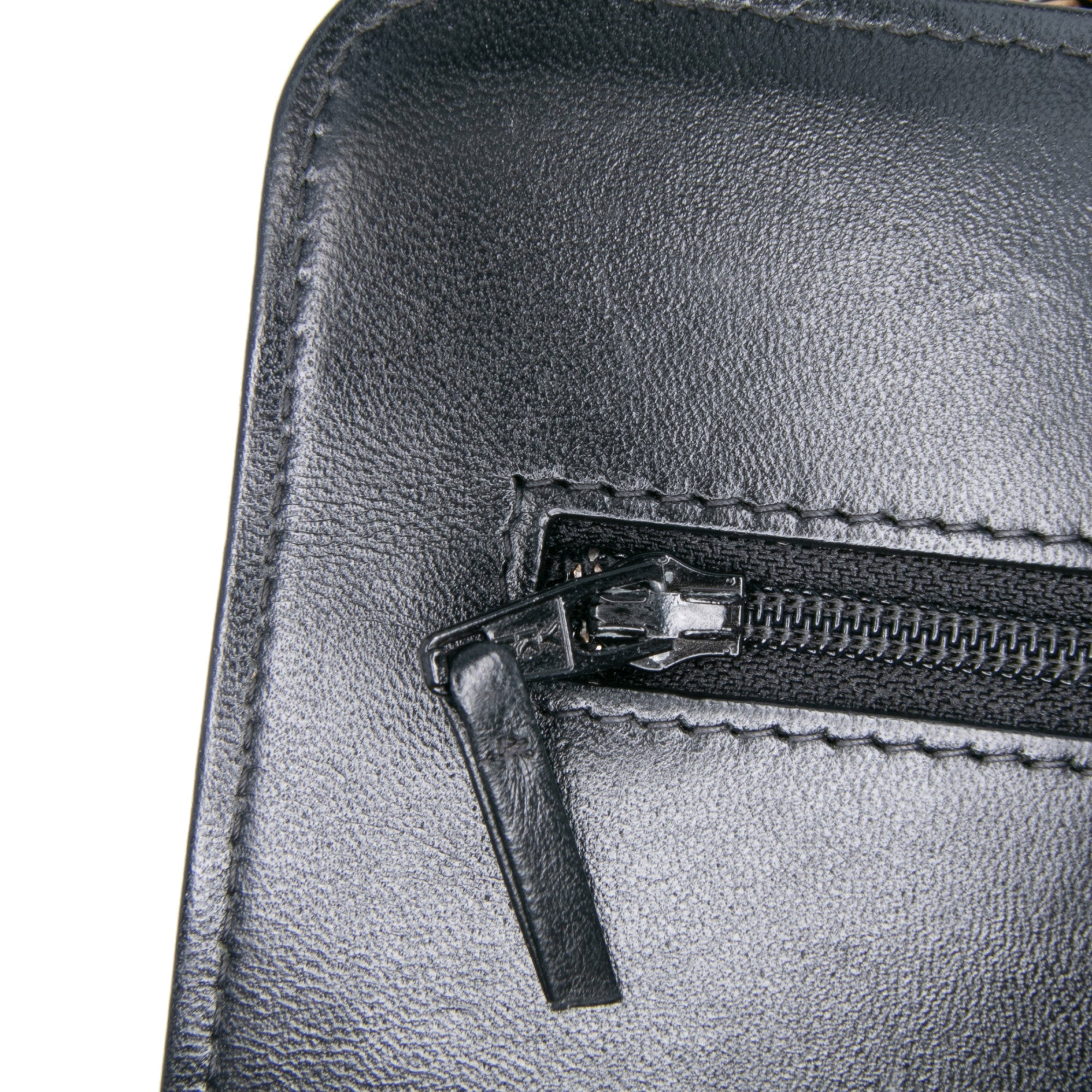 CC Quilted Velvet Wallet on Chain
