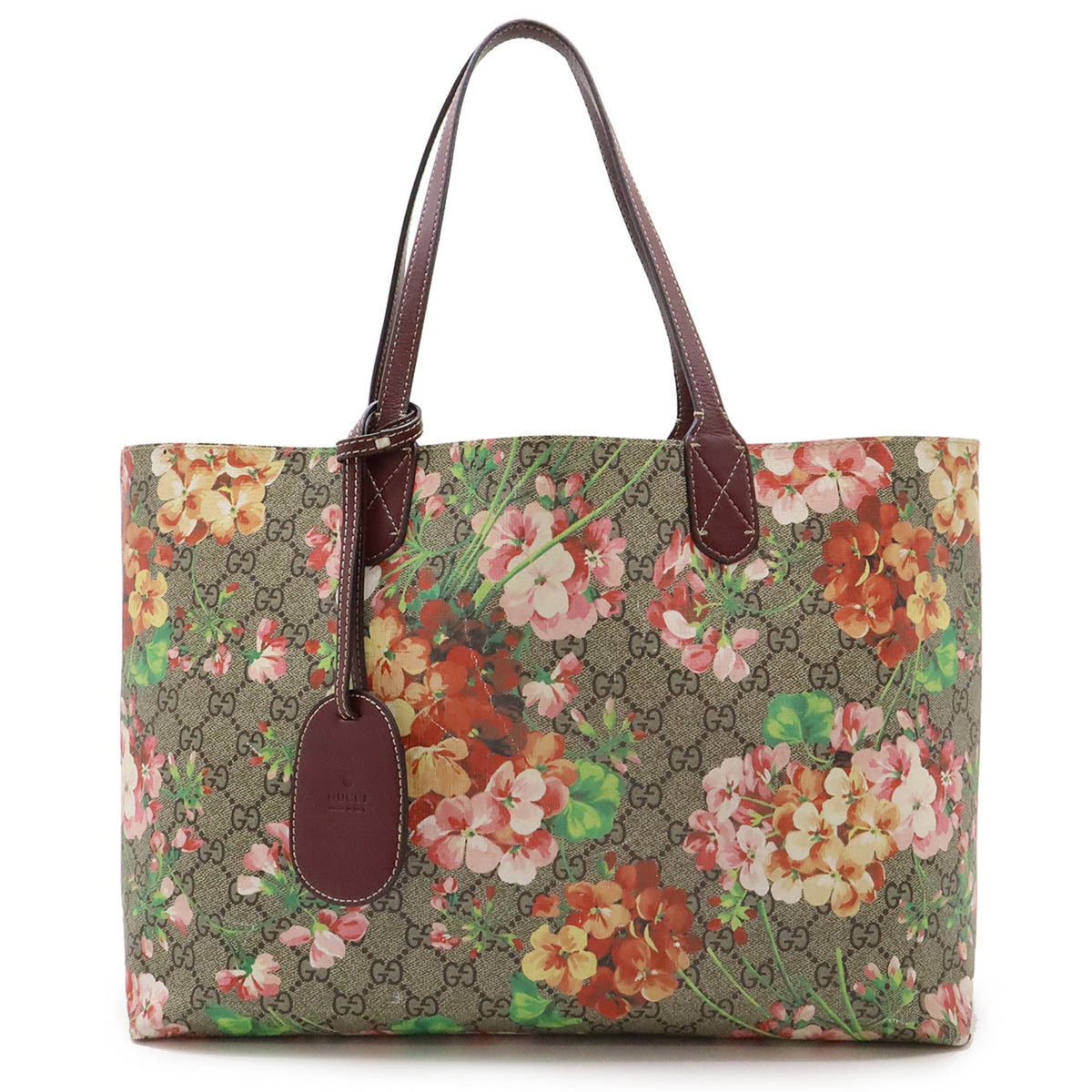 Gucci Reversible Tote Blooms GG Print Leather