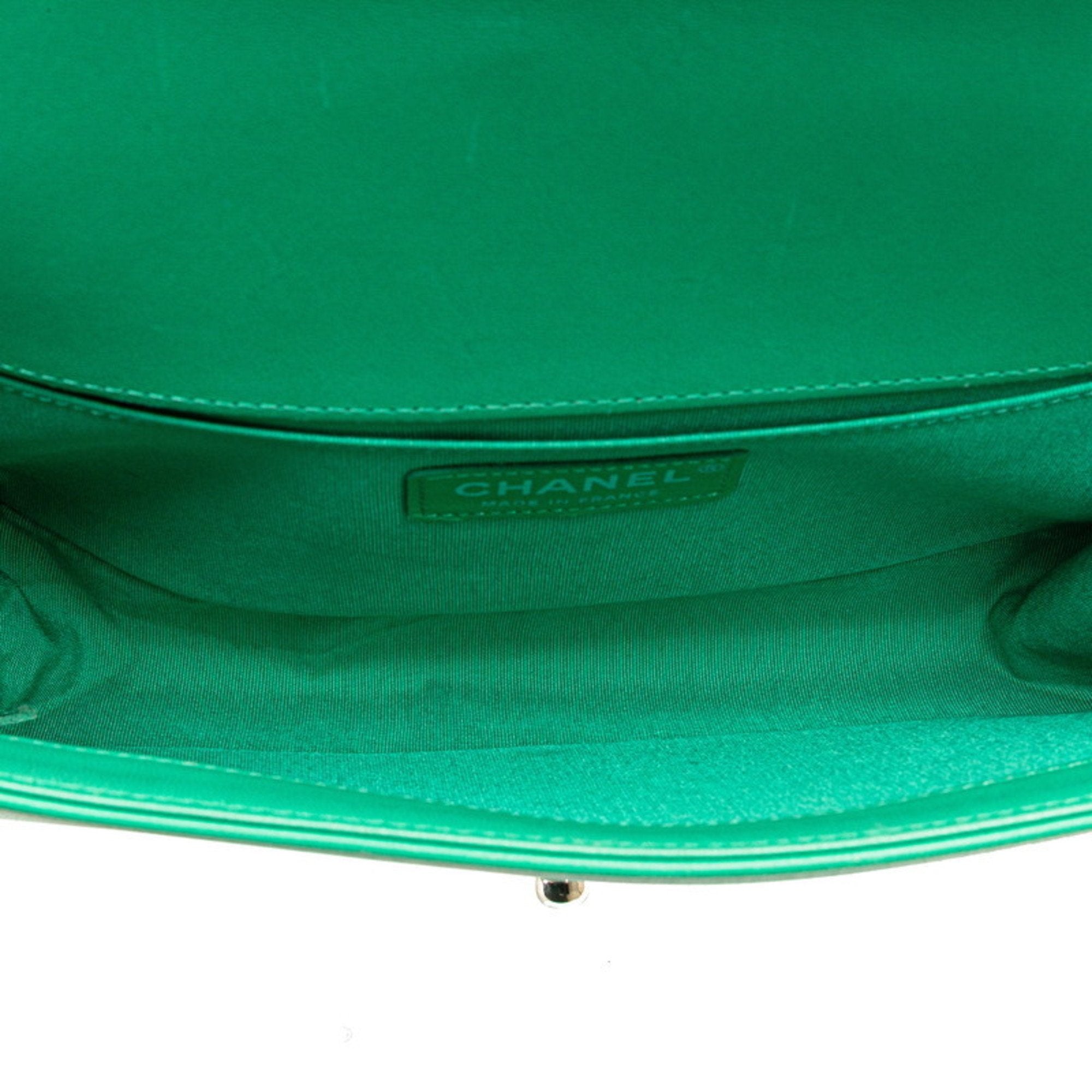 Chanel Boy Flap Bag Chevron Lambskin with Holographic PVC