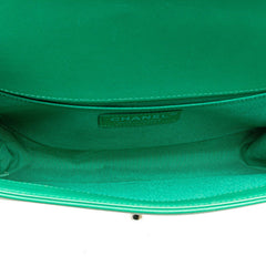 Chanel Boy Flap Bag Chevron Lambskin with Holographic PVC