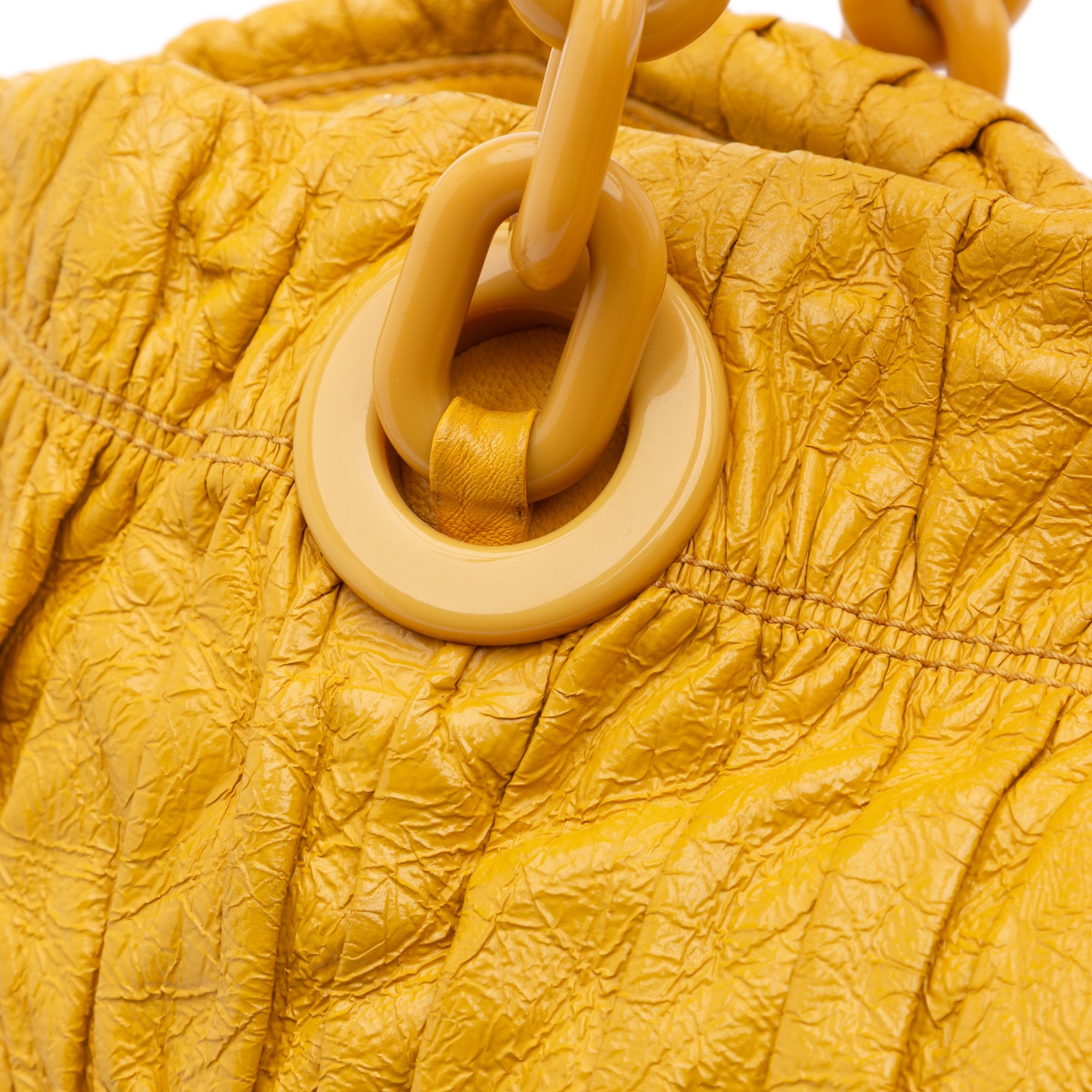 Vernice Gaufre Chain Tote