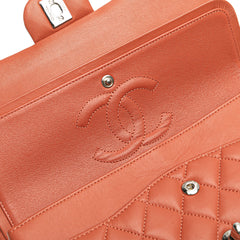 Medium Classic Lambskin Double Flap