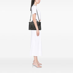 Small Denim Canapa Bijoux and Grommet Satchel