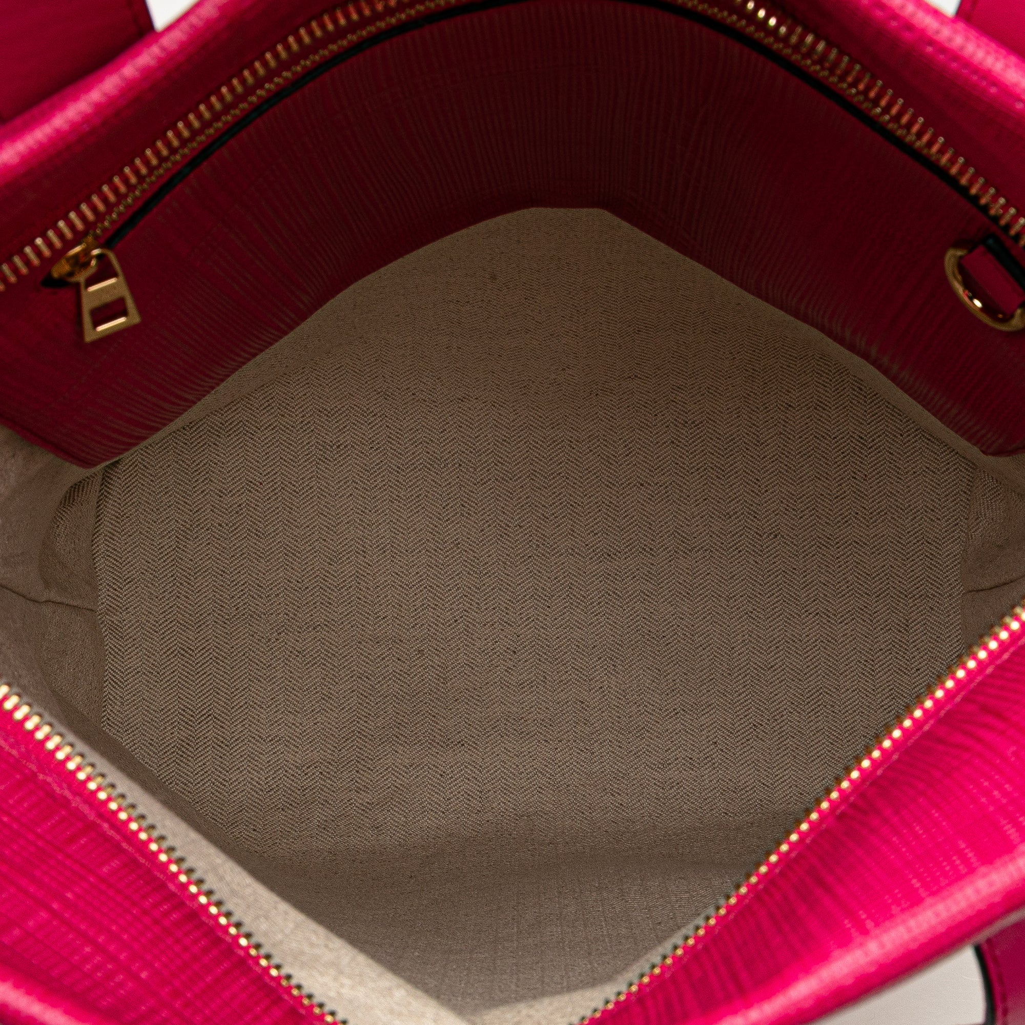Anagram Leather Shopper Tote