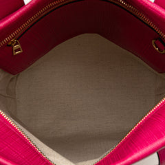 Anagram Leather Shopper Tote