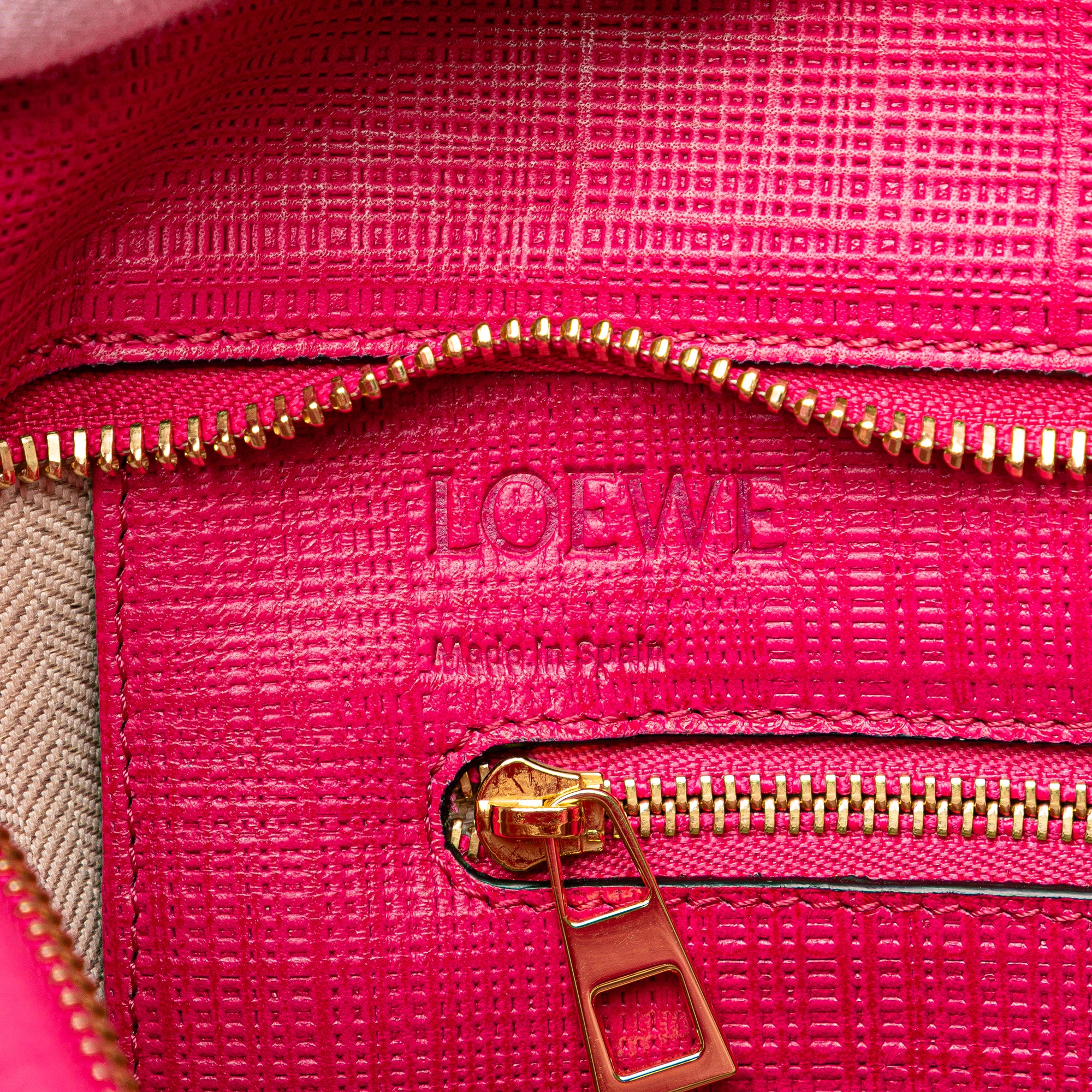 Anagram Leather Shopper Tote