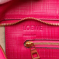 Anagram Leather Shopper Tote