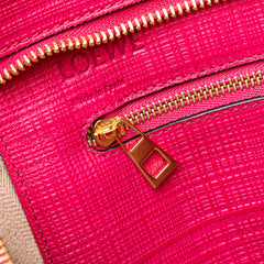 Anagram Leather Shopper Tote