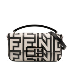Marc Jacobs Nappa Vitello King Logo Print Baguette Phone Pouch Satchel