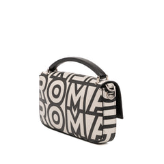 Marc Jacobs Nappa Vitello King Logo Print Baguette Phone Pouch Satchel