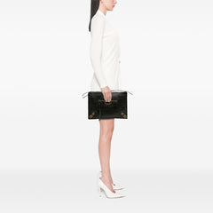 Goatskin Motocross Classic Metallic Edge Clutch