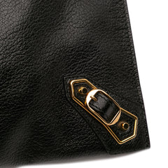 Goatskin Motocross Classic Metallic Edge Clutch