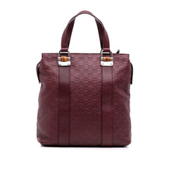 Guccissima Tender Bamboo Bar Tote