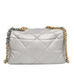 Large Metallic Lambskin 19 Flap_2