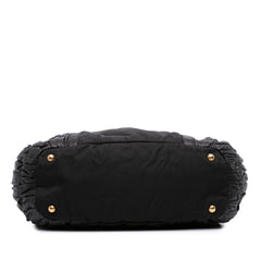 Tessuto and Nappa Gaufre Satchel