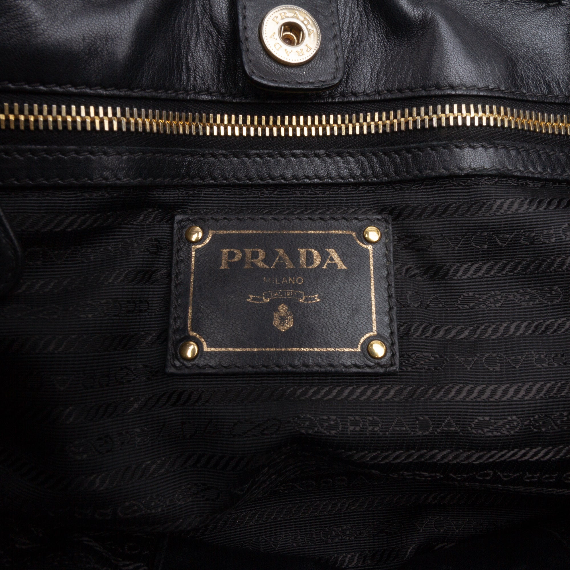 Tessuto and Nappa Gaufre Satchel
