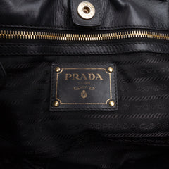 Tessuto and Nappa Gaufre Satchel