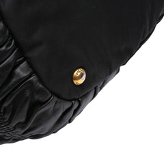 Tessuto and Nappa Gaufre Satchel