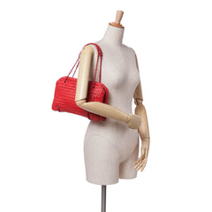 Nappa Intrecciato Duo Shoulder Bag