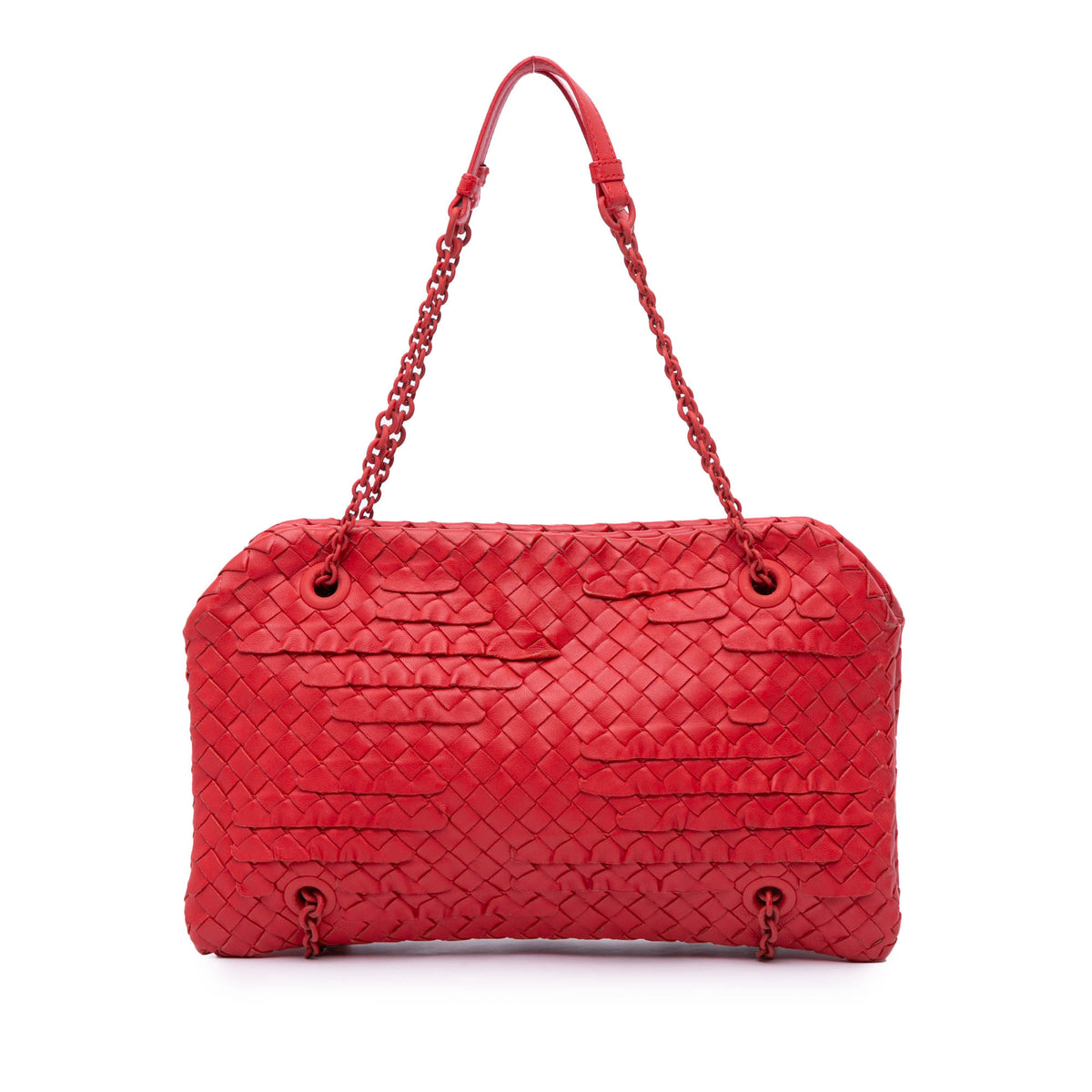 Nappa Intrecciato Duo Shoulder Bag