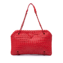 Nappa Intrecciato Duo Shoulder Bag