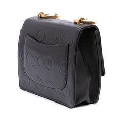 Mini Square Calfskin Coco Embossed Flap