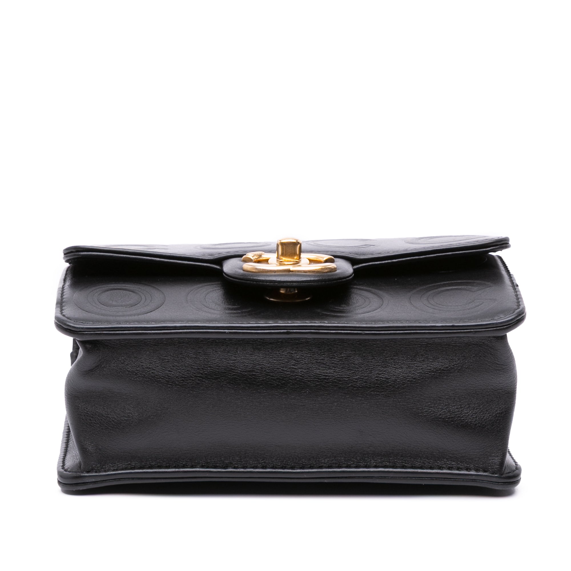 Mini Square Calfskin Coco Embossed Flap