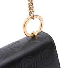 Mini Square Calfskin Coco Embossed Flap