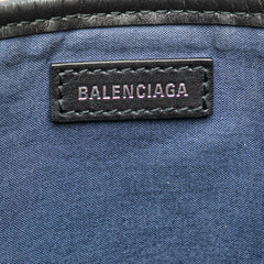 Plaid Wool Navy Cabas S