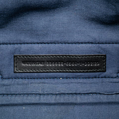Plaid Wool Navy Cabas S