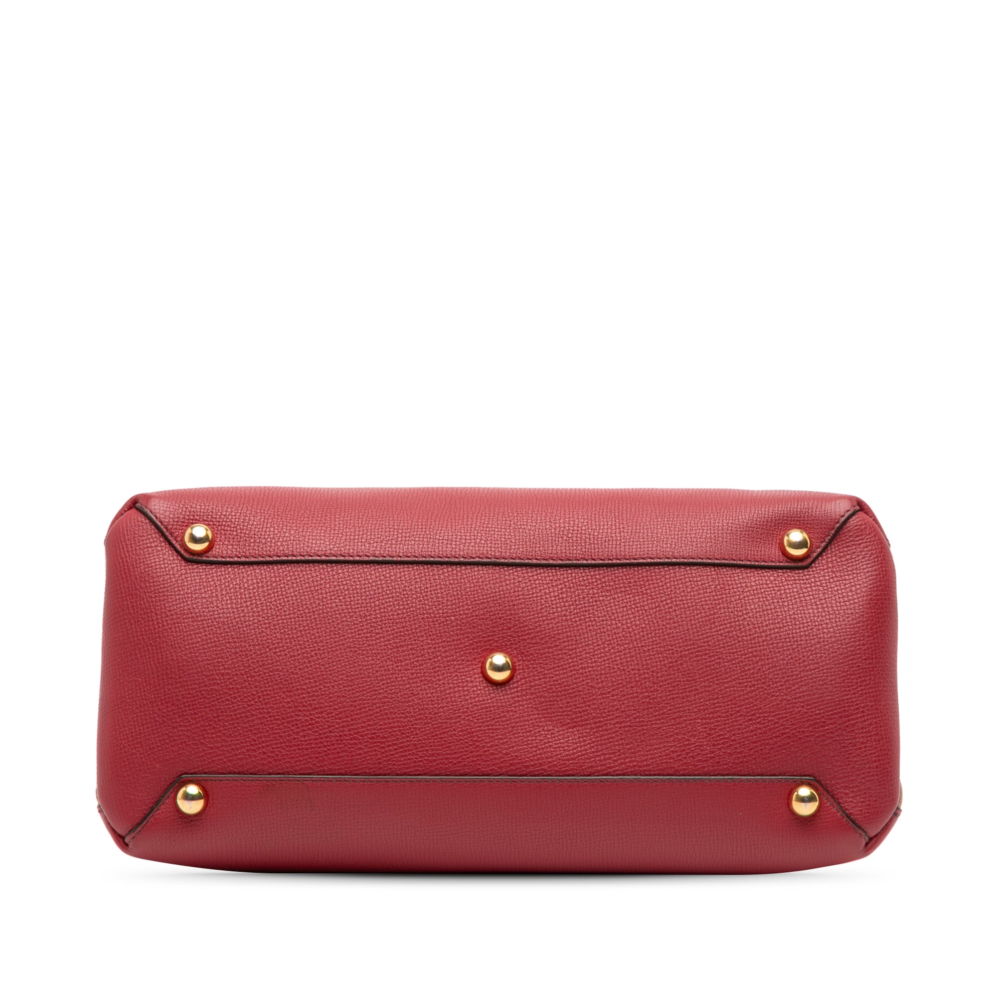 Medium Leather and House Check Banner Satchel