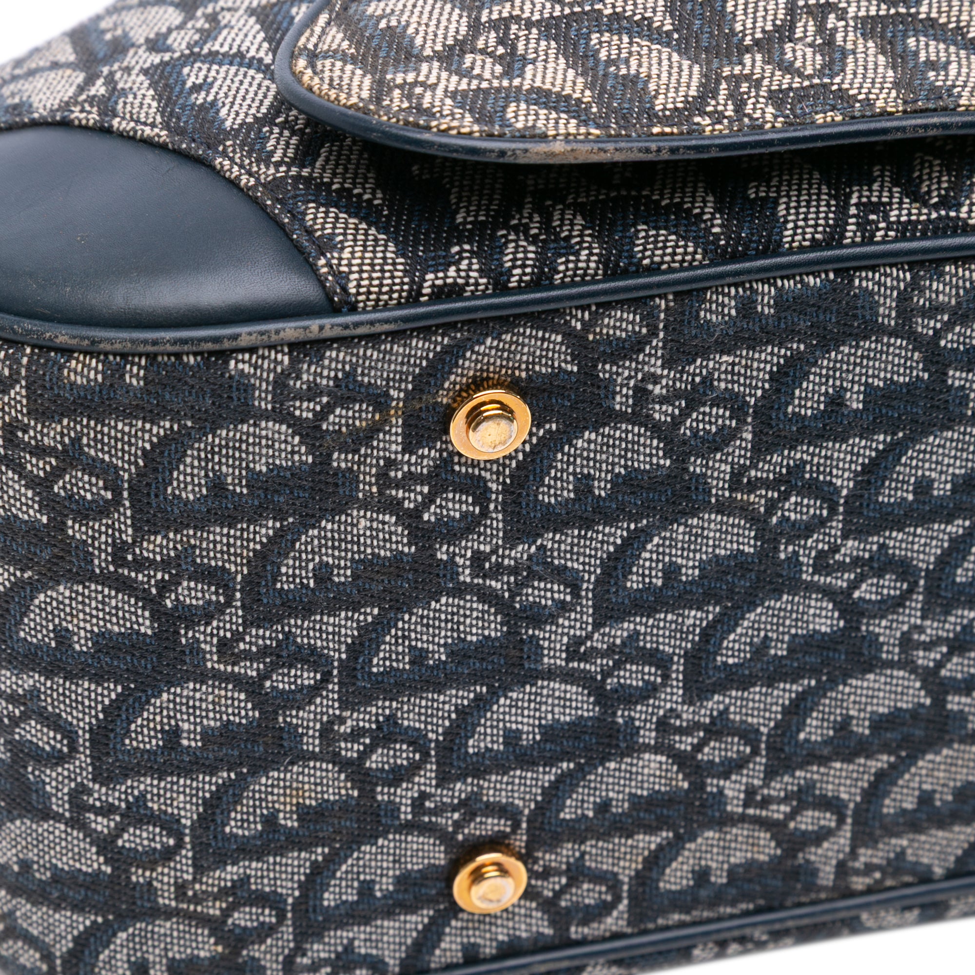 Diorissimo Trotter Canvas Double Saddle Bowler Bag