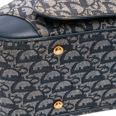 Diorissimo Trotter Canvas Double Saddle Bowler Bag