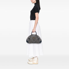 Diorissimo Trotter Canvas Double Saddle Bowler Bag