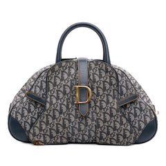 Diorissimo Trotter Canvas Double Saddle Bowler Bag