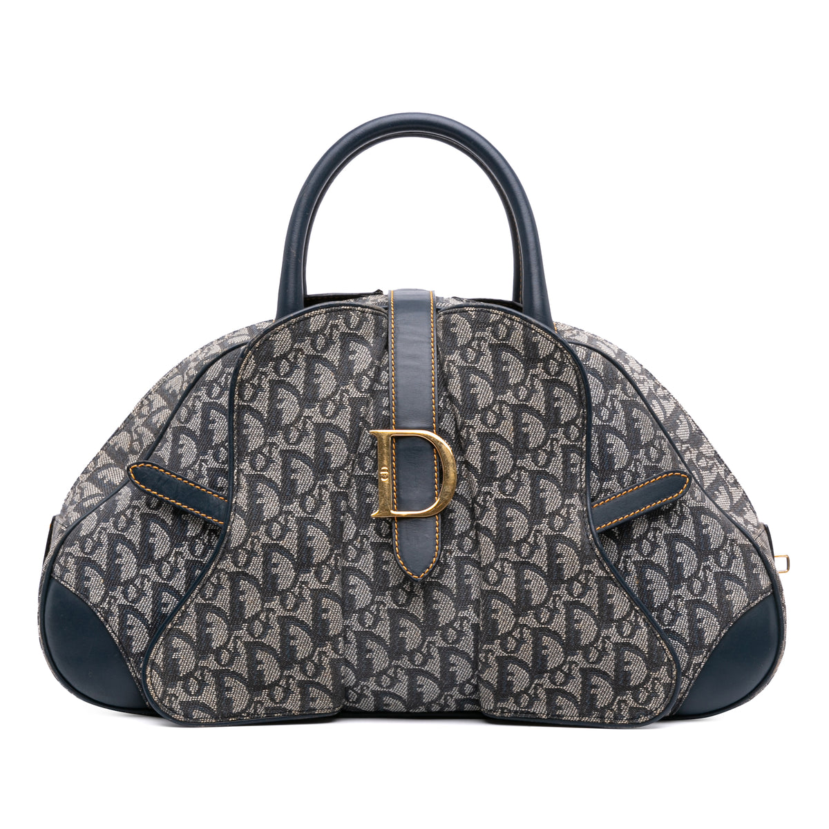 Diorissimo Trotter Canvas Double Saddle Bowler Bag