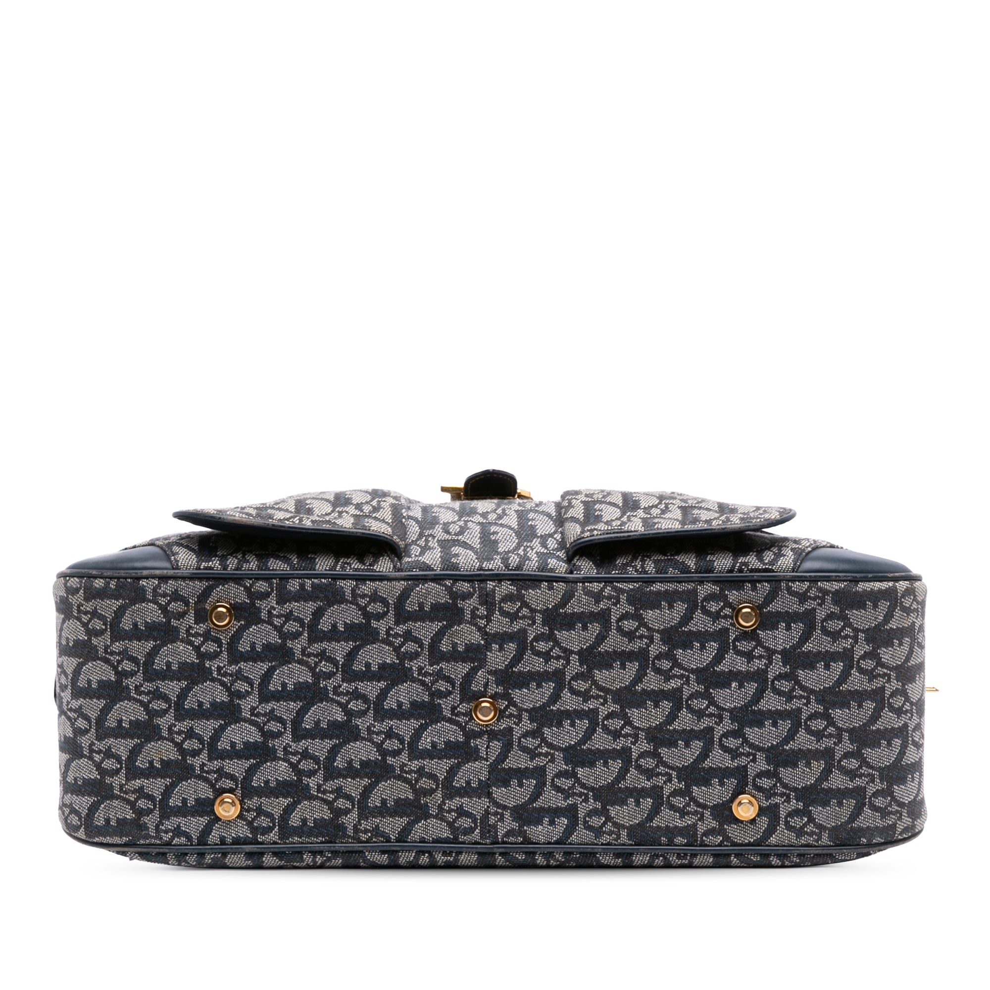 Diorissimo Trotter Canvas Double Saddle Bowler Bag