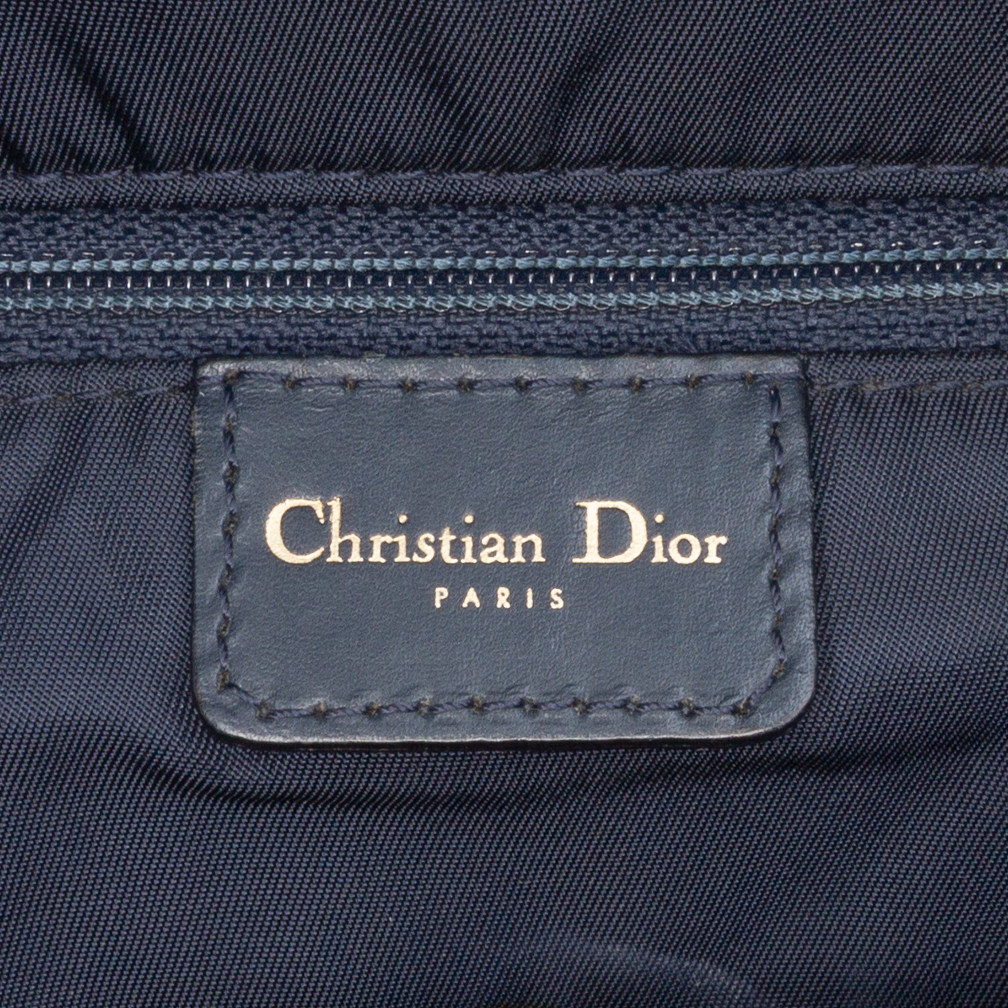 Diorissimo Trotter Canvas Double Saddle Bowler Bag