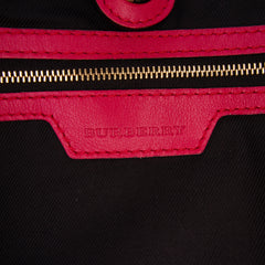 Small Haymarket Check Canvas and Leather Canterbury Tote