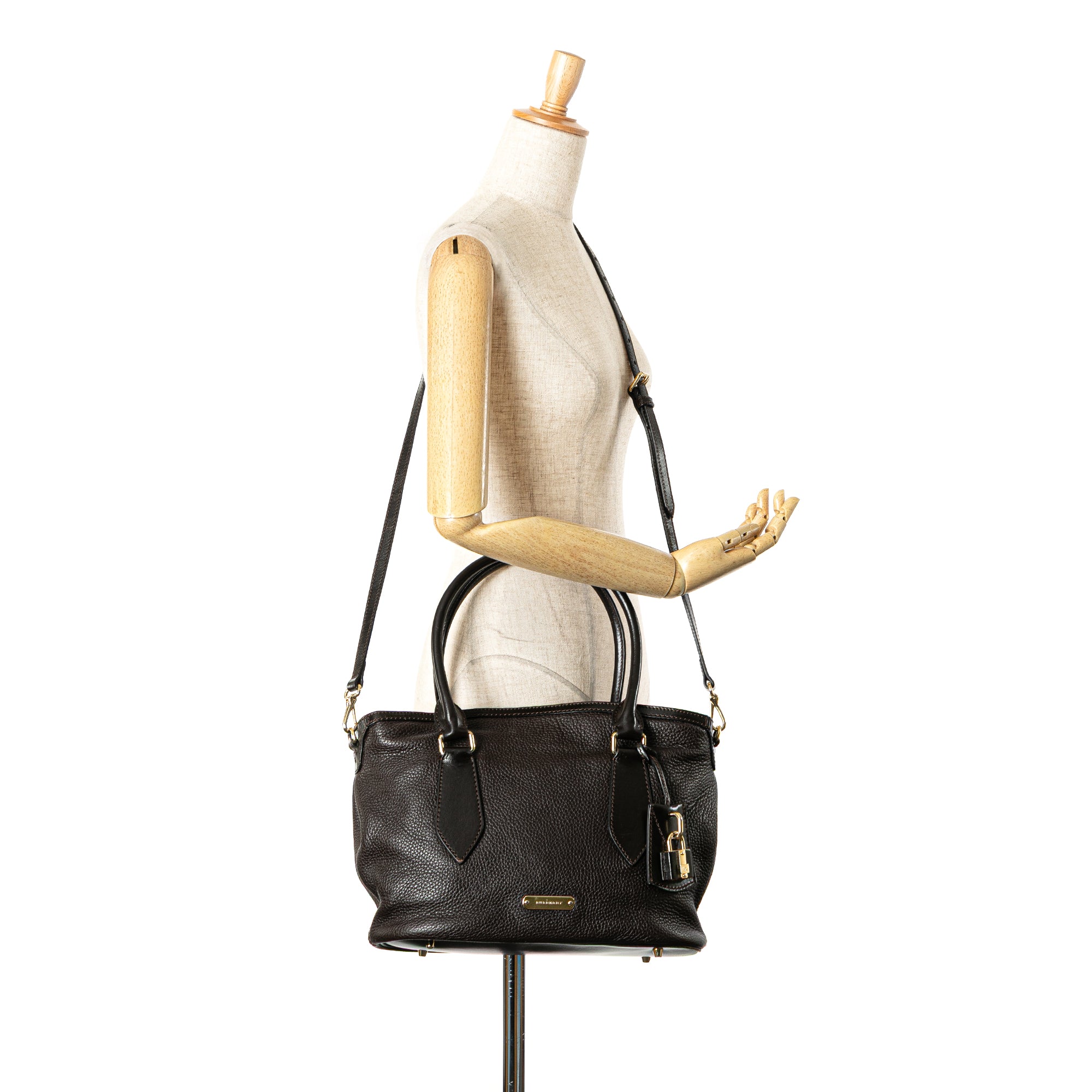 Medium Grainy Calfskin Baynard Satchel