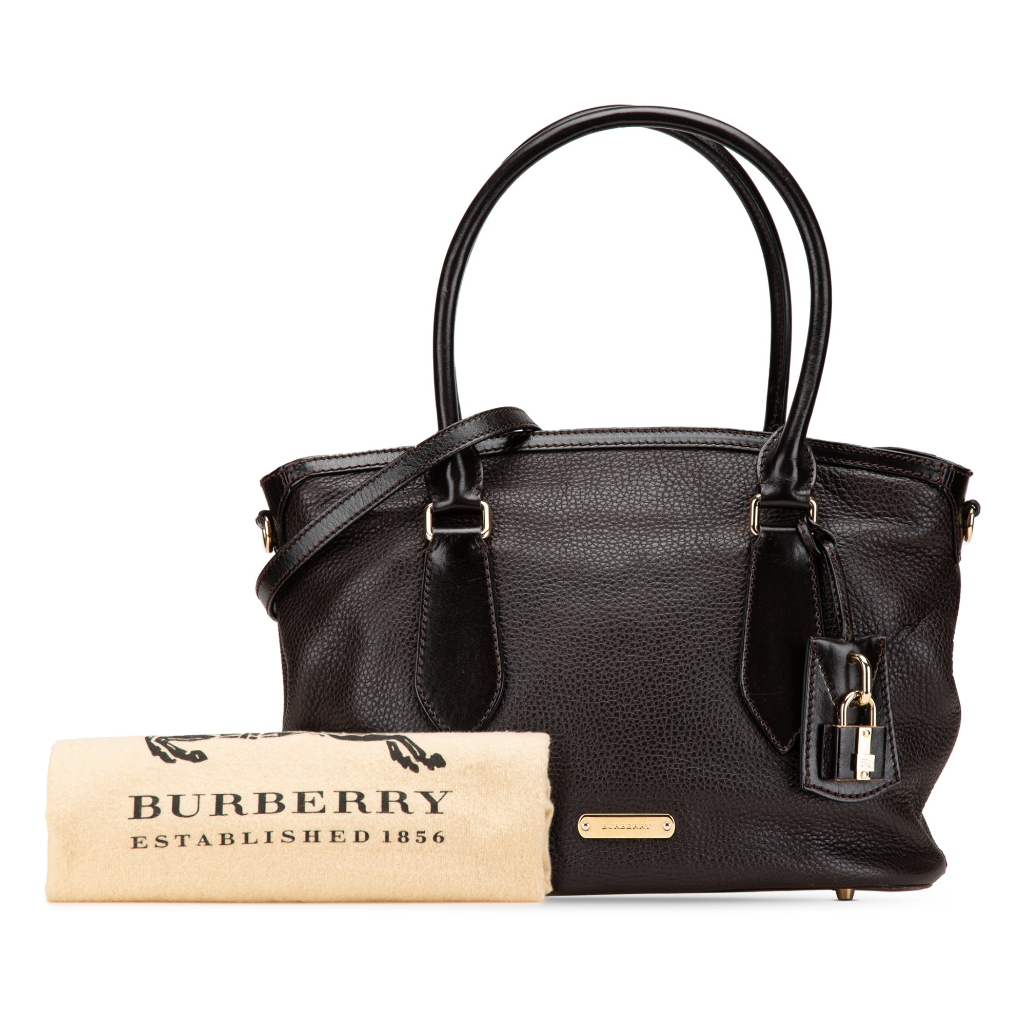 Medium Grainy Calfskin Baynard Satchel
