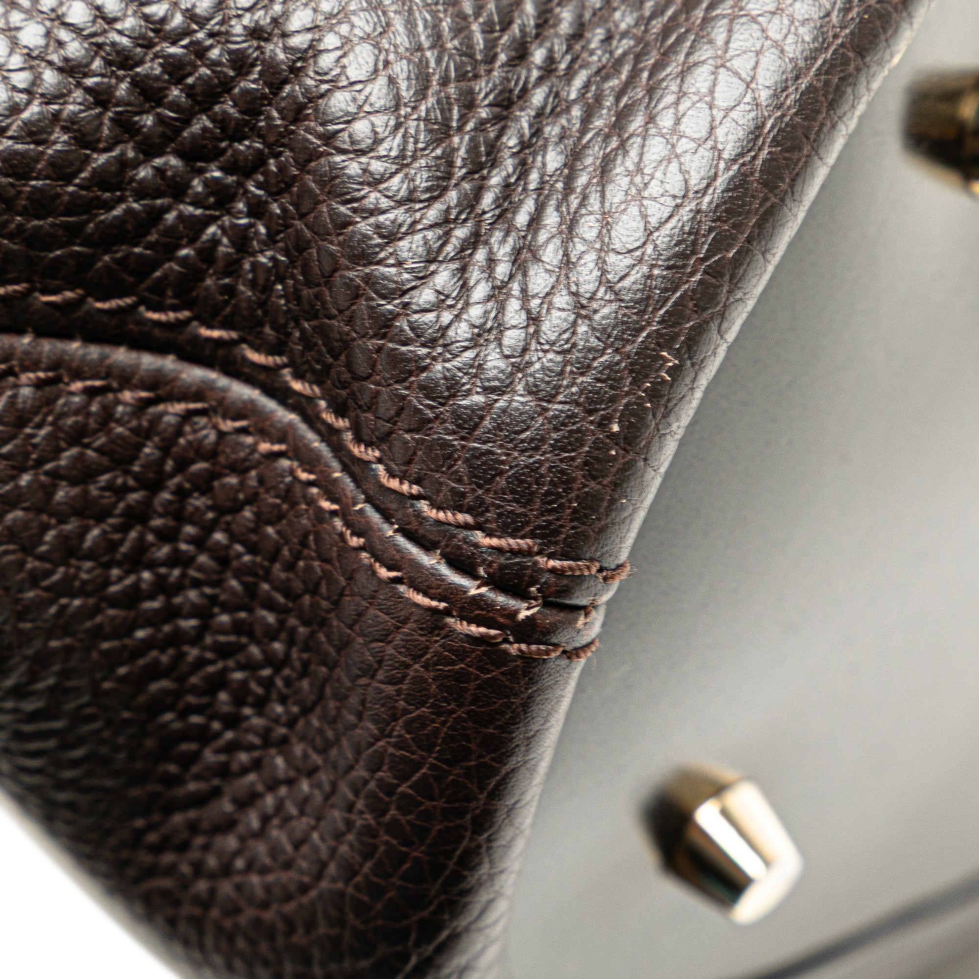 Medium Grainy Calfskin Baynard Satchel