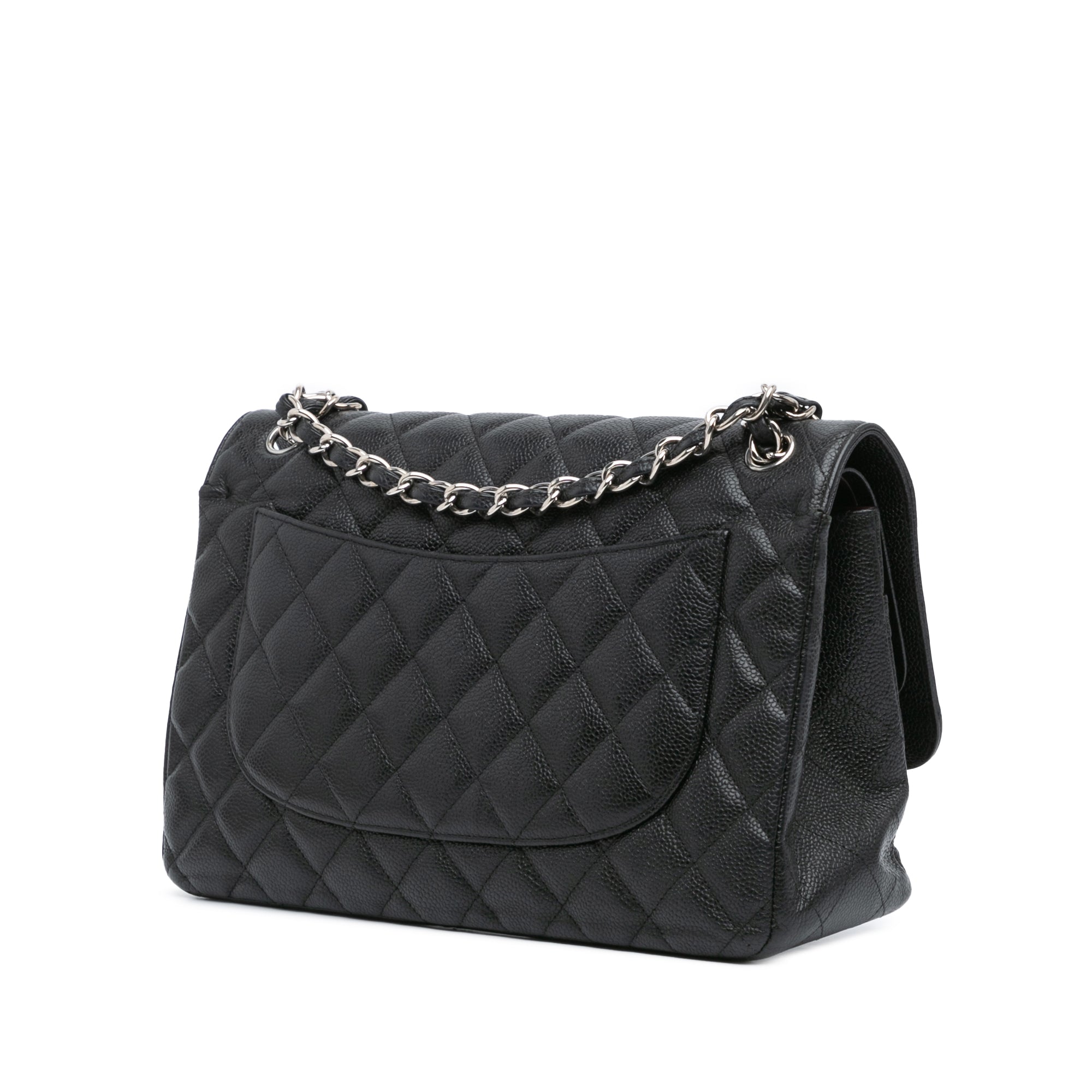 Jumbo Classic Caviar Double Flap