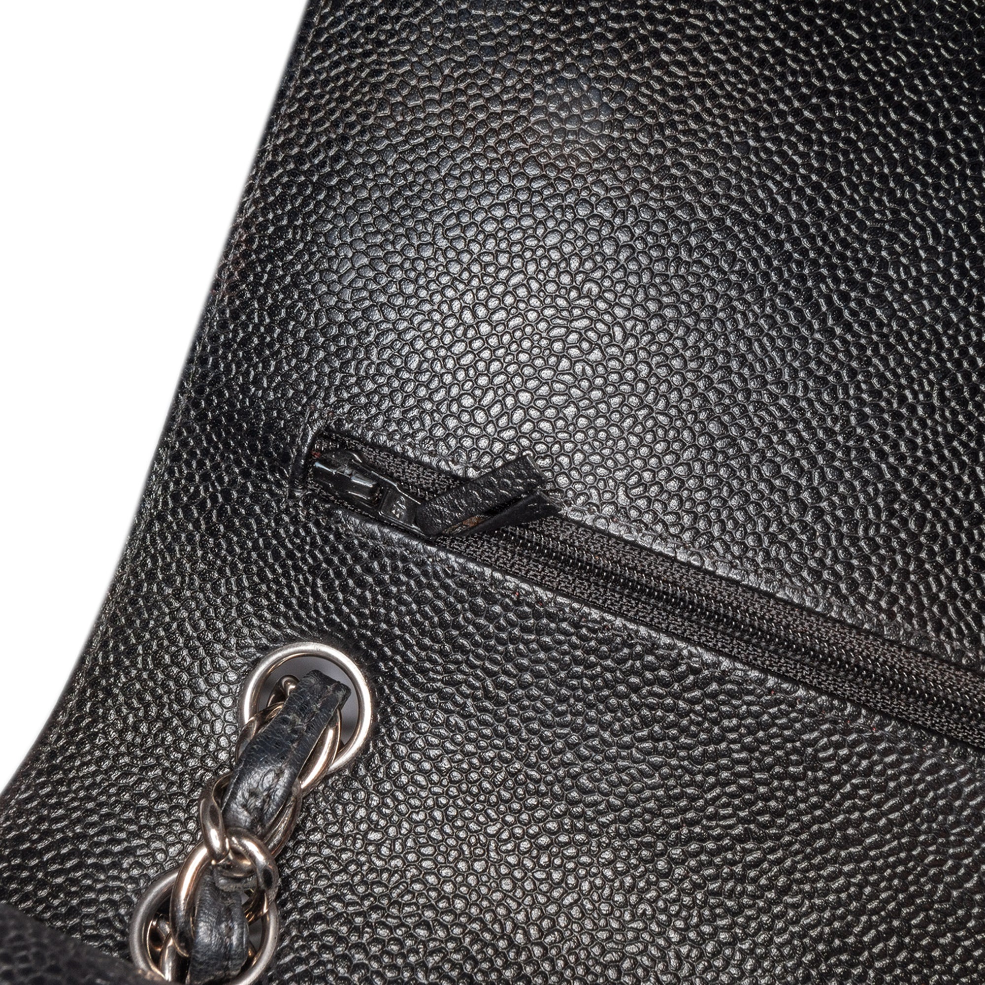 Jumbo Classic Caviar Double Flap