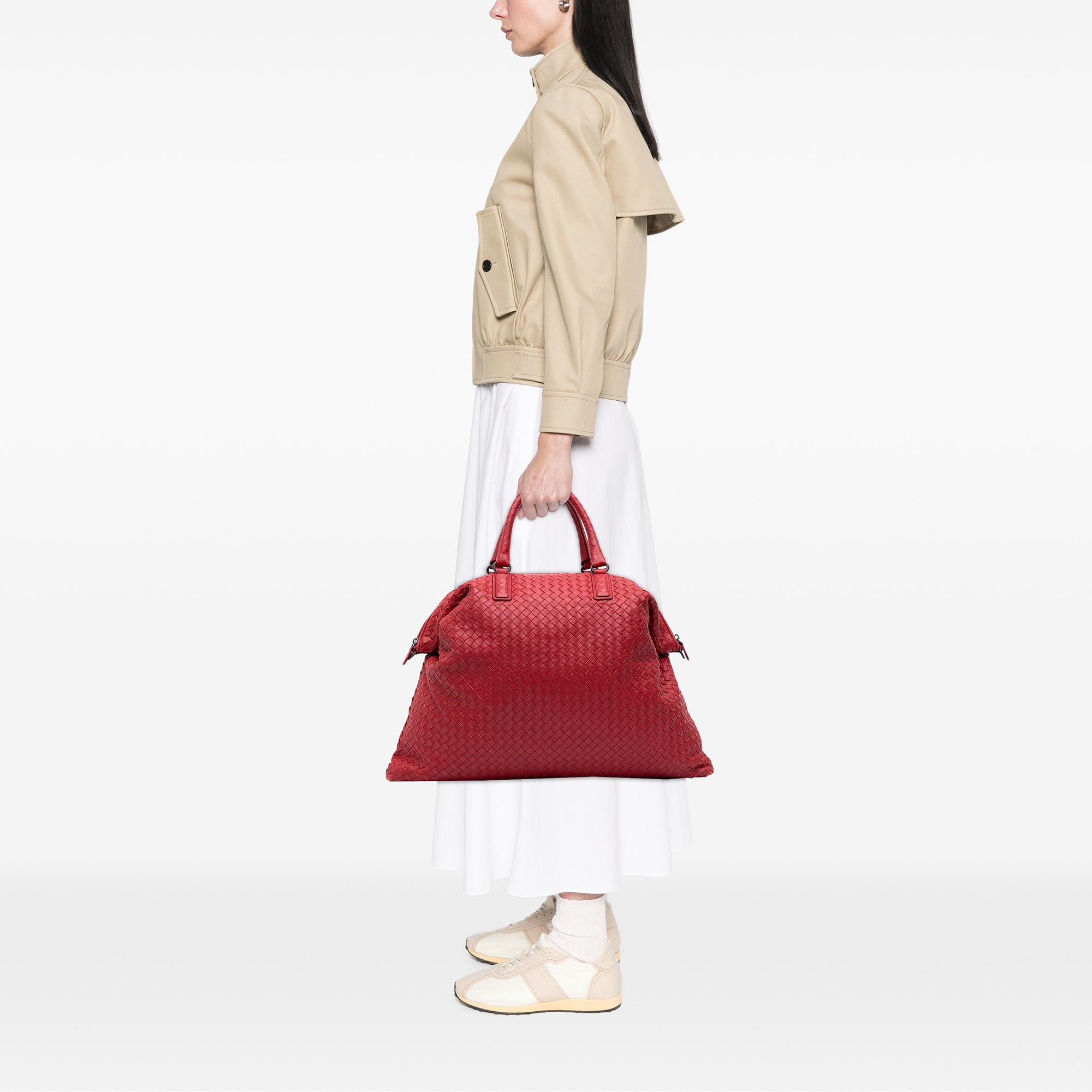 Maxi Nappa Intrecciato Convertible Tote