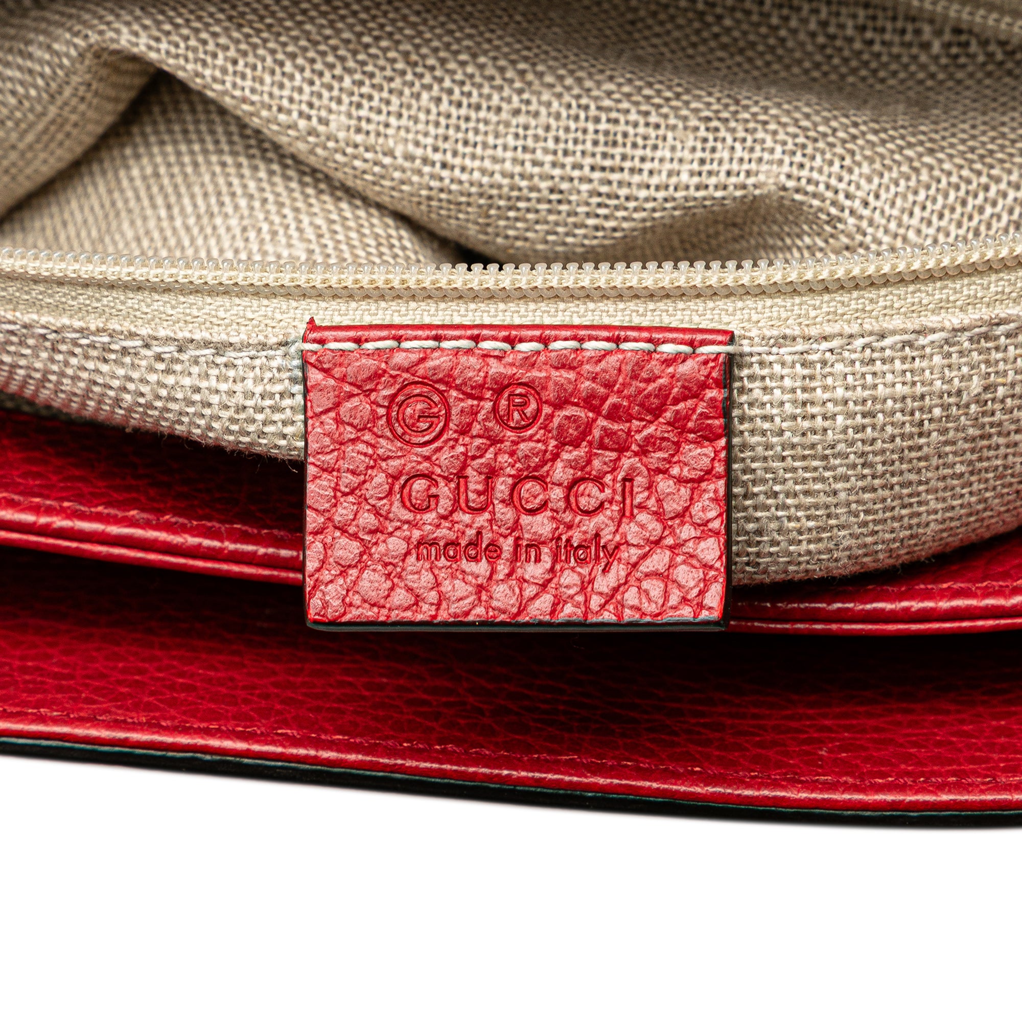 Medium Dollar Calf Interlocking G Satchel